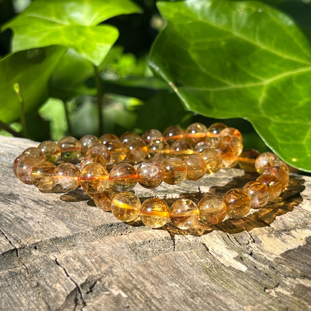 8mm high grade citrine‎ bracelet